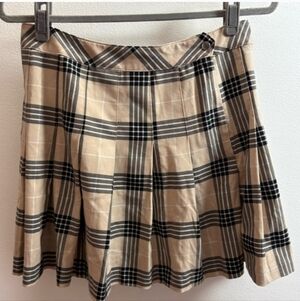 H&M Divided Tartan Plaid Pleated Mini Skirt 8
